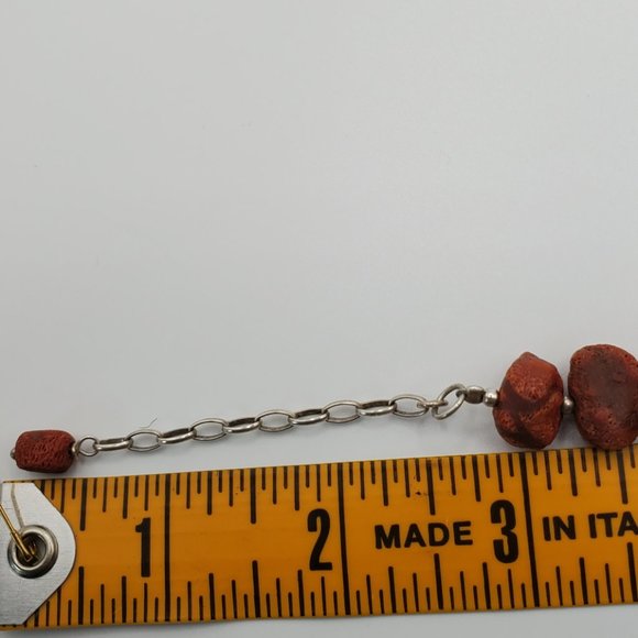 SILPADA Red Sponge Coral Necklace w Silver Pendant - N1370 HTF - Picture 11 of 13